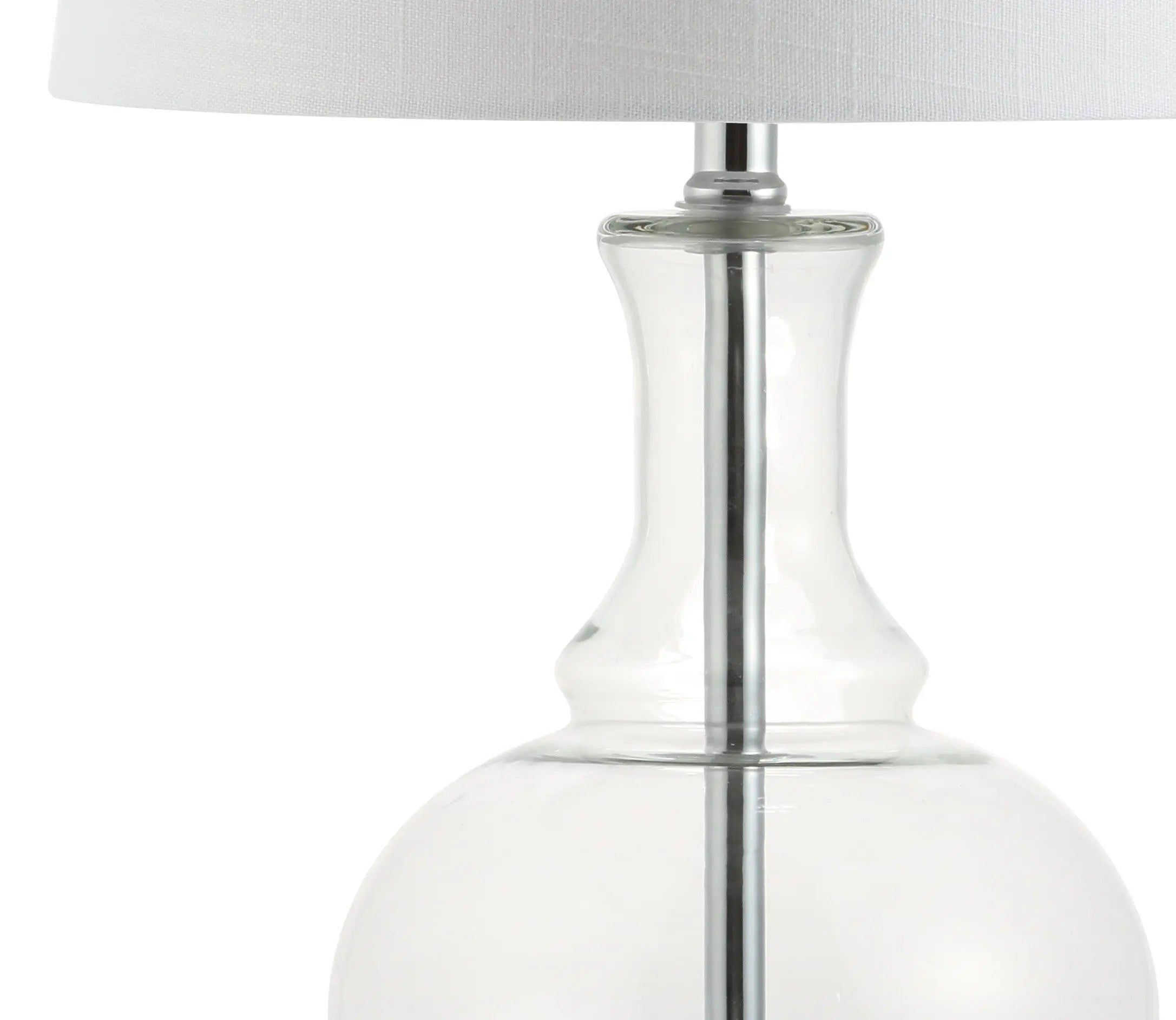 Set of Two 25" Silver Novelty Table Lamps With Drum Shades Homeroots Lighting