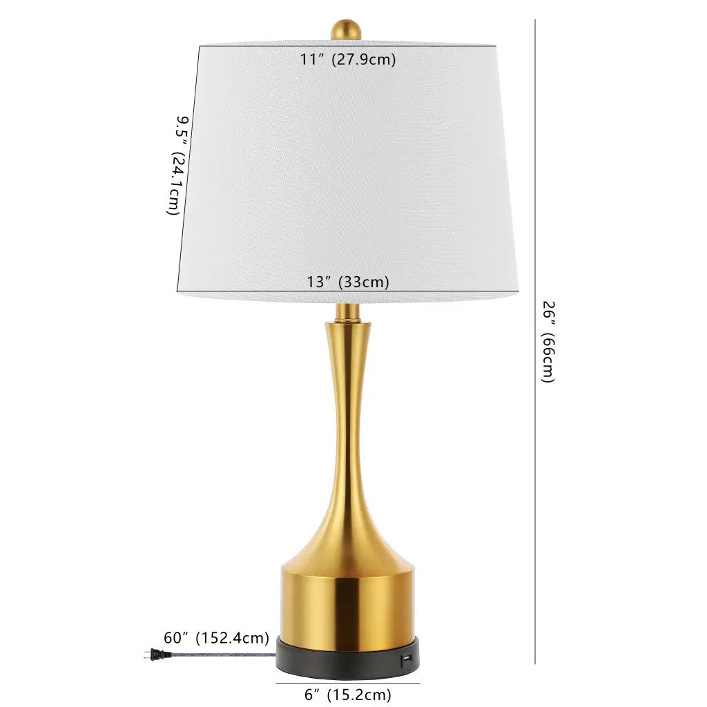 Set of Two 26" Black Table Lamps With Empire Shades Homeroots Lighting