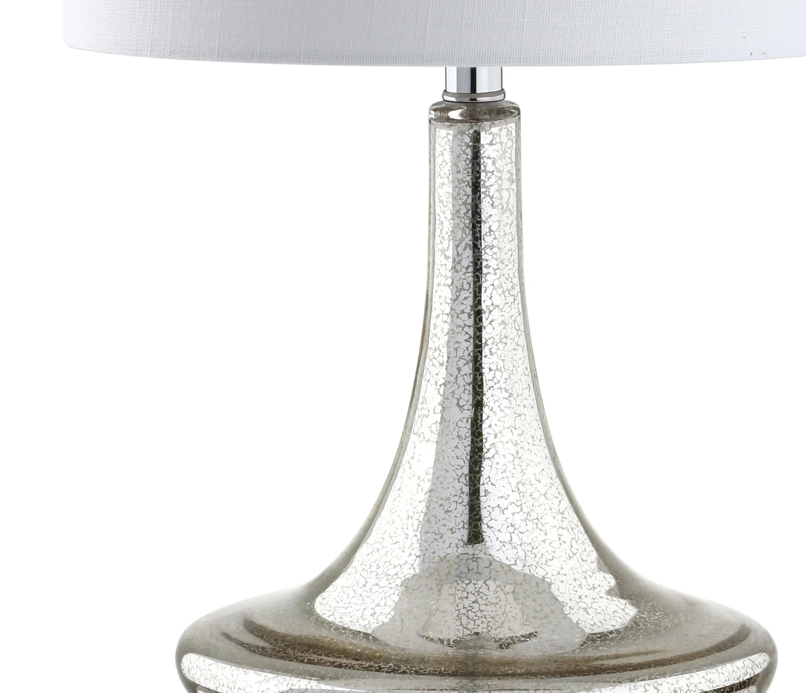 Set of Two 26" Silver Novelty Table Lamps With Drum Shades Homeroots Lighting