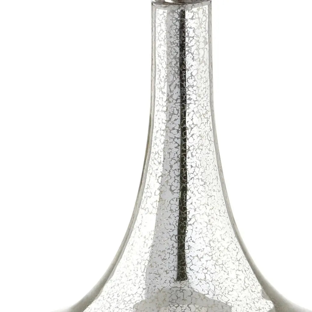 Set of Two 26" Silver Novelty Table Lamps With Drum Shades Homeroots Lighting