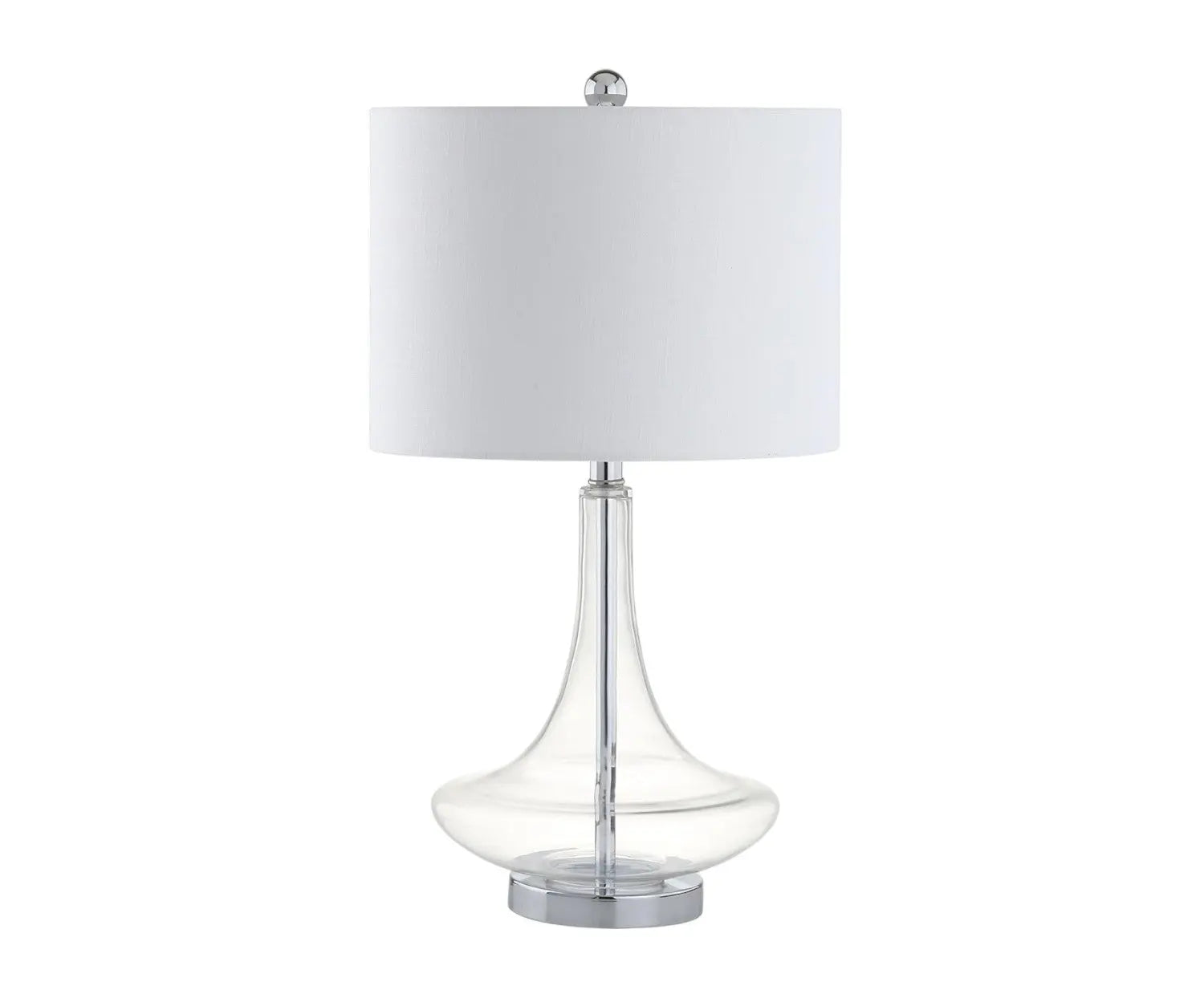 Set of Two 26" Silver Novelty Table Lamps With Drum Shades Homeroots Lighting
