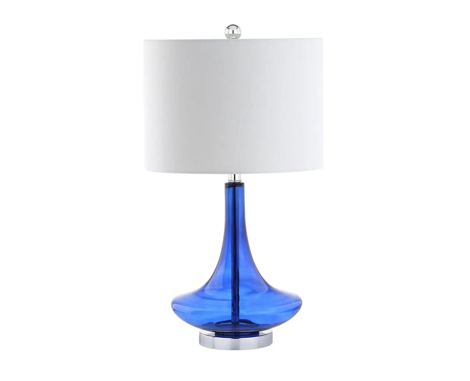 Set of Two 26" Silver Novelty Table Lamps With Drum Shades Homeroots Lighting