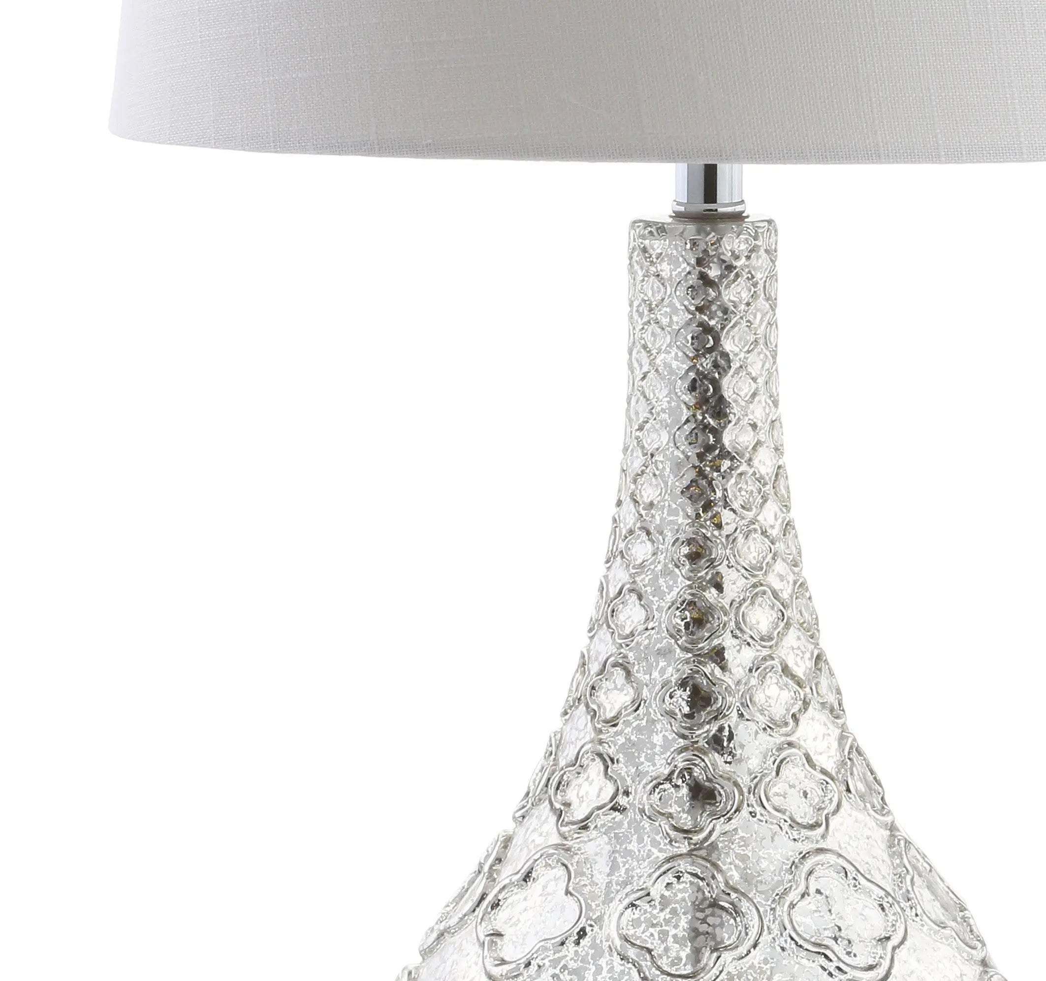 Set of Two 26" Silver Novelty Table Lamps With Drum Shades Homeroots Lighting