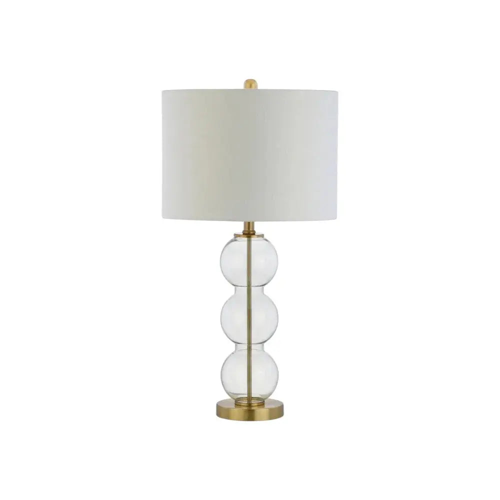 Set of Two 27" Gold Novelty Table Lamps With Drum Shades Homeroots Lighting