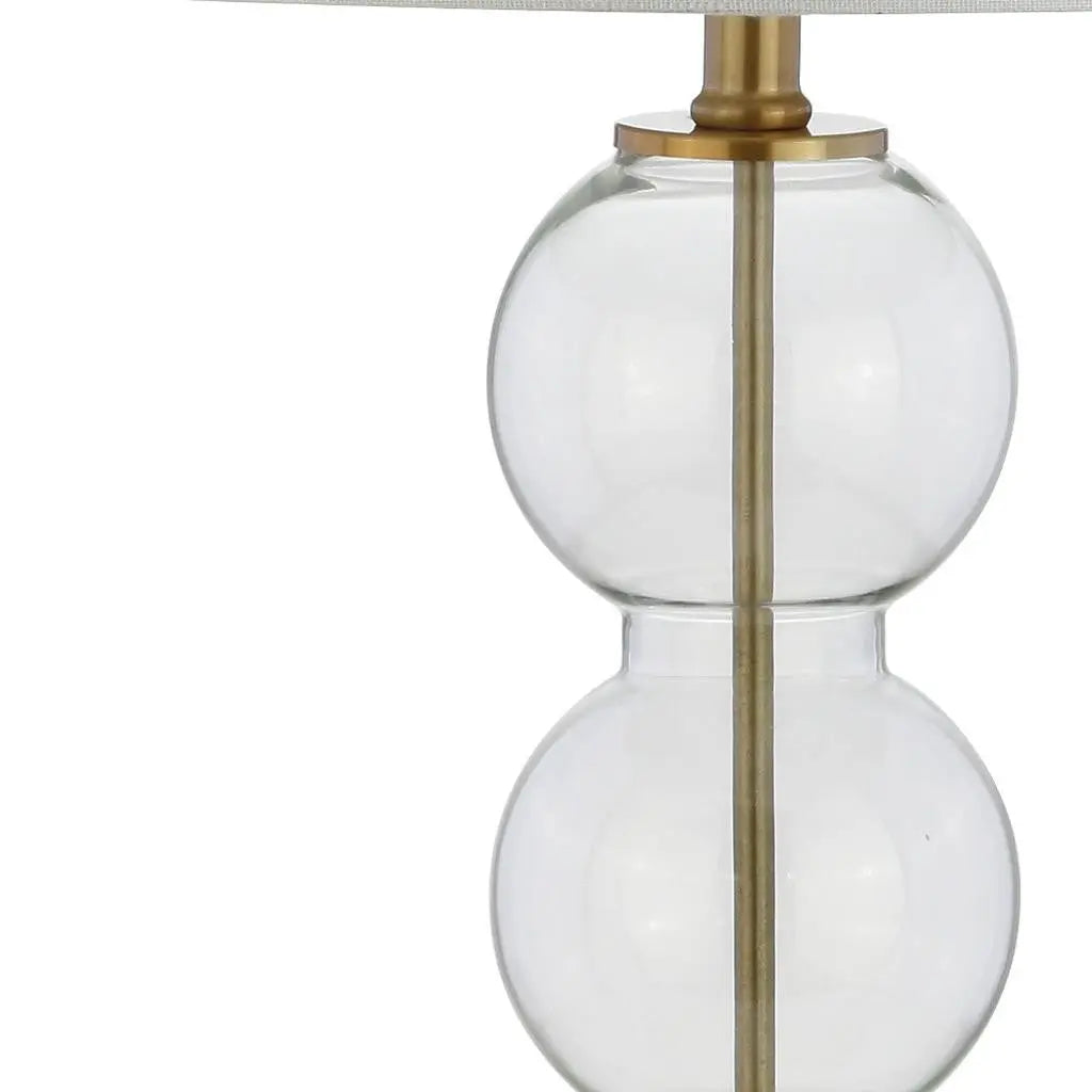 Set of Two 27" Gold Novelty Table Lamps With Drum Shades Homeroots Lighting