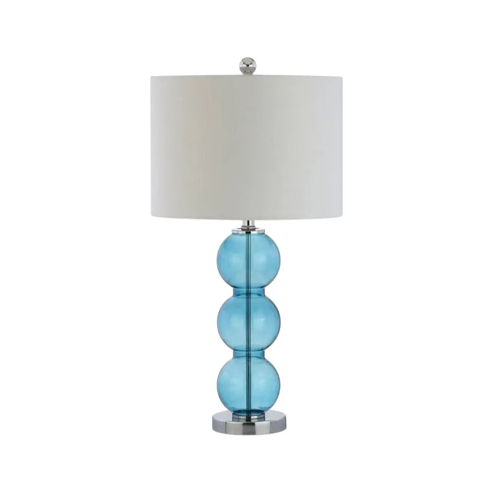 Set of Two 27" Silver Novelty Table Lamps With Drum Shades Homeroots Lighting
