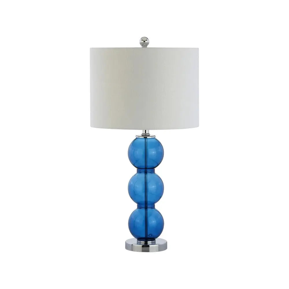 Set of Two 27" Silver Novelty Table Lamps With Drum Shades Homeroots Lighting