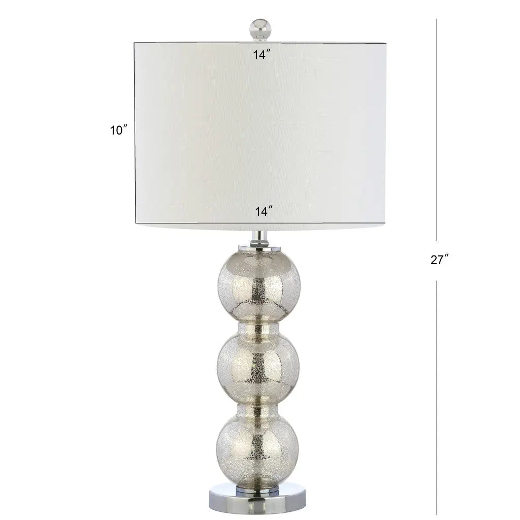 Set of Two 27" Silver Novelty Table Lamps With Drum Shades Homeroots Lighting