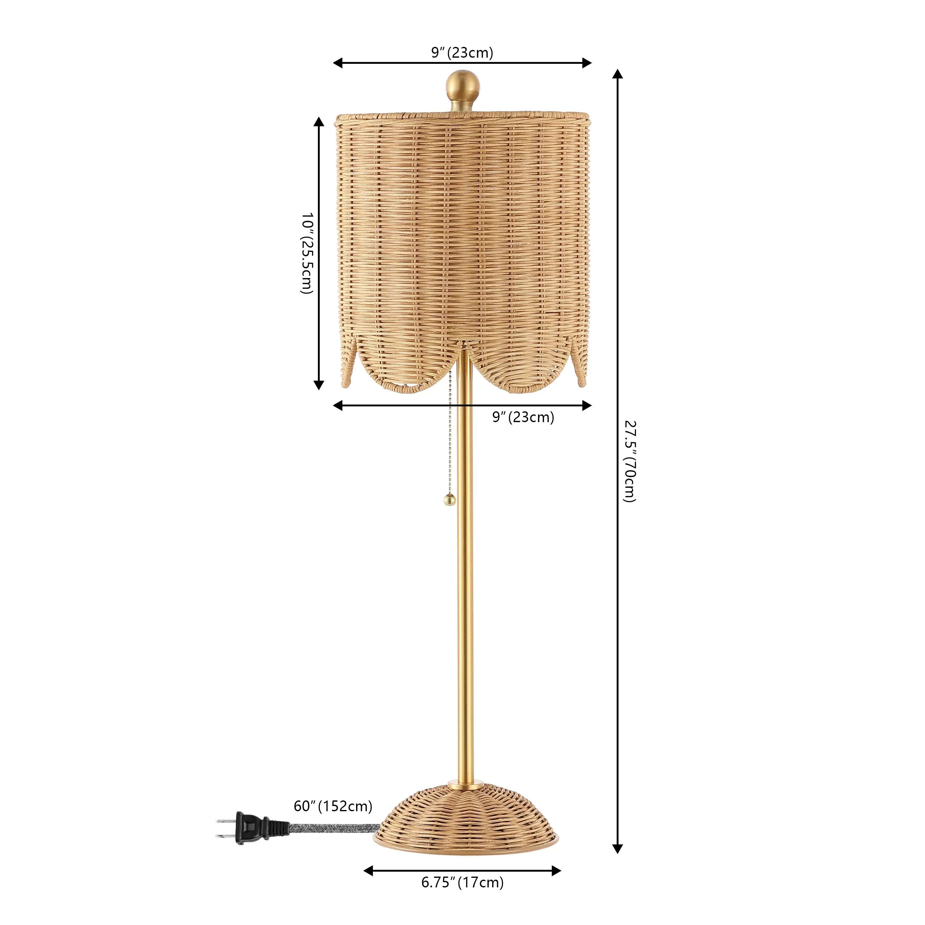 Set of Two 28" Brown Table Lamps With Drum Shades Homeroots Lighting