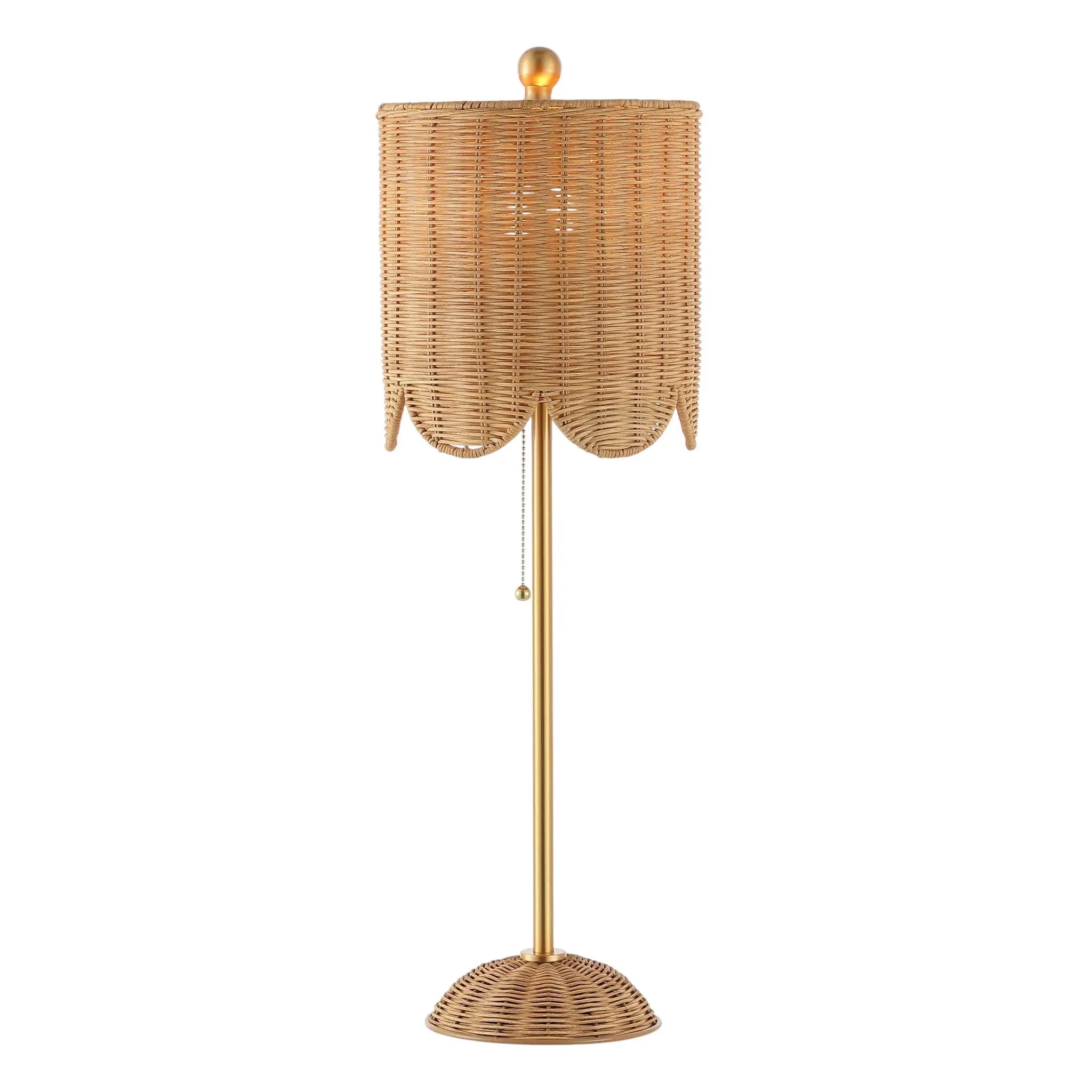 Set of Two 28" Brown Table Lamps With Drum Shades Homeroots Lighting