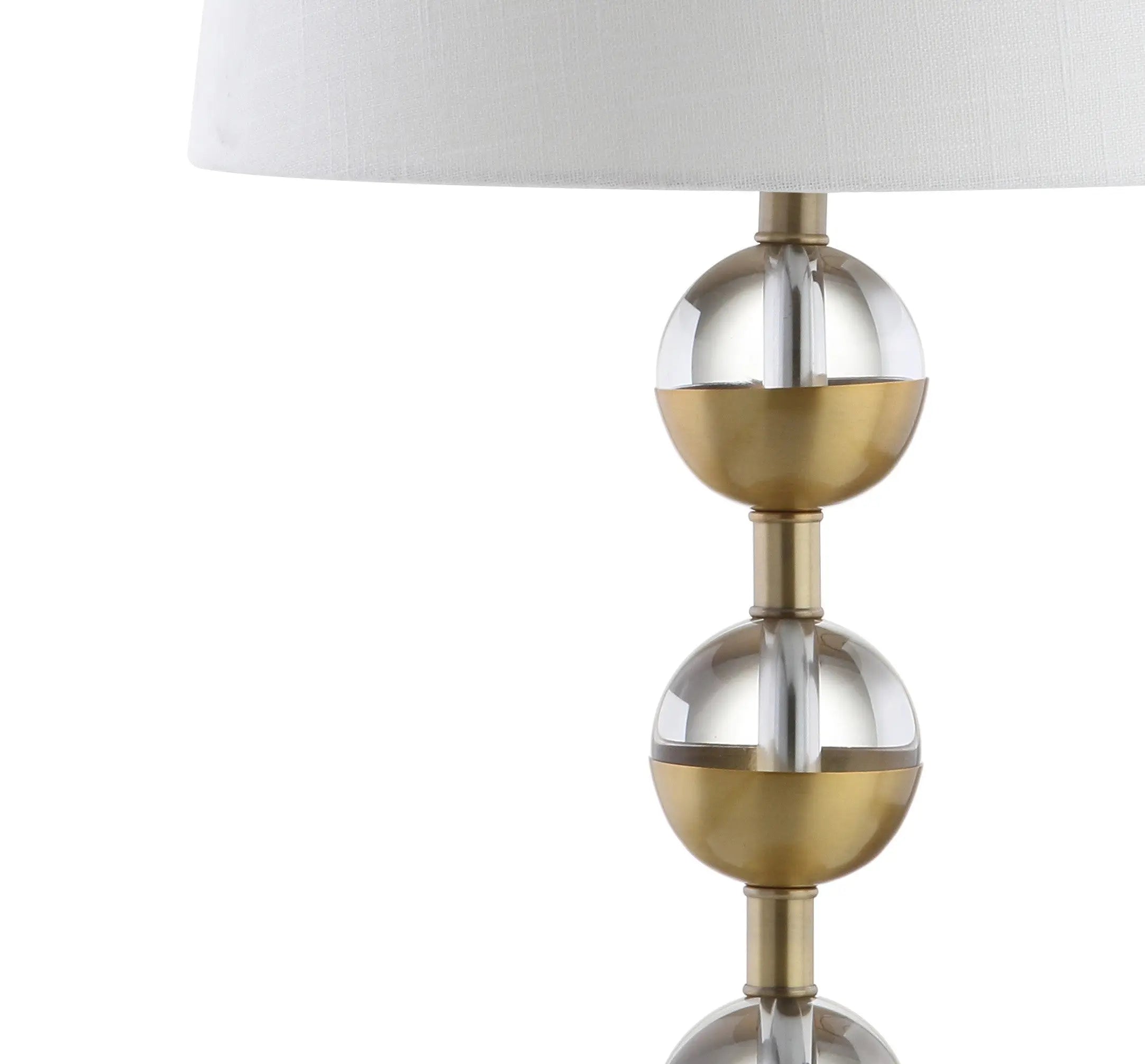 Set of Two 28" Gold Round Bedside Lamps With Drum Shades Homeroots Lighting