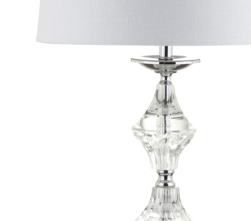 Set of Two 28" Silver Novelty Bedside Lamps With Drum Shades Homeroots Lighting