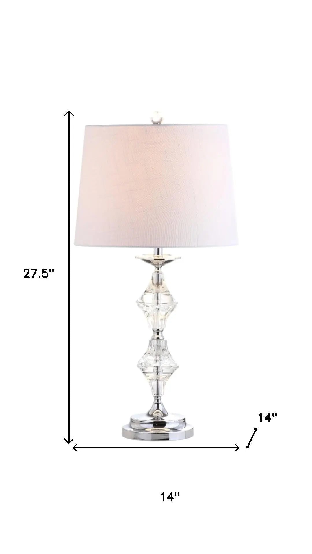 Set of Two 28" Silver Novelty Bedside Lamps With Drum Shades Homeroots Lighting