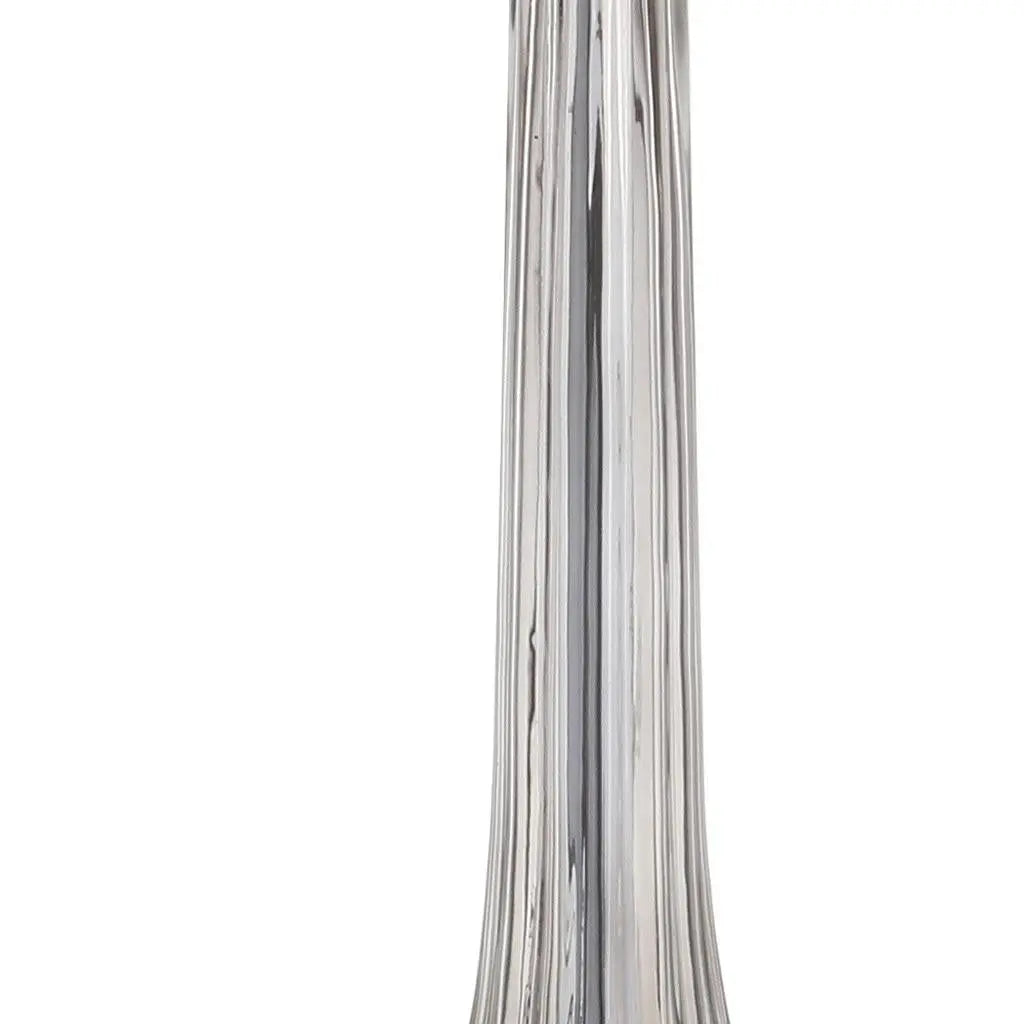 Set of Two 29" Clear Novelty Table Lamps With Drum Shades Homeroots Lighting