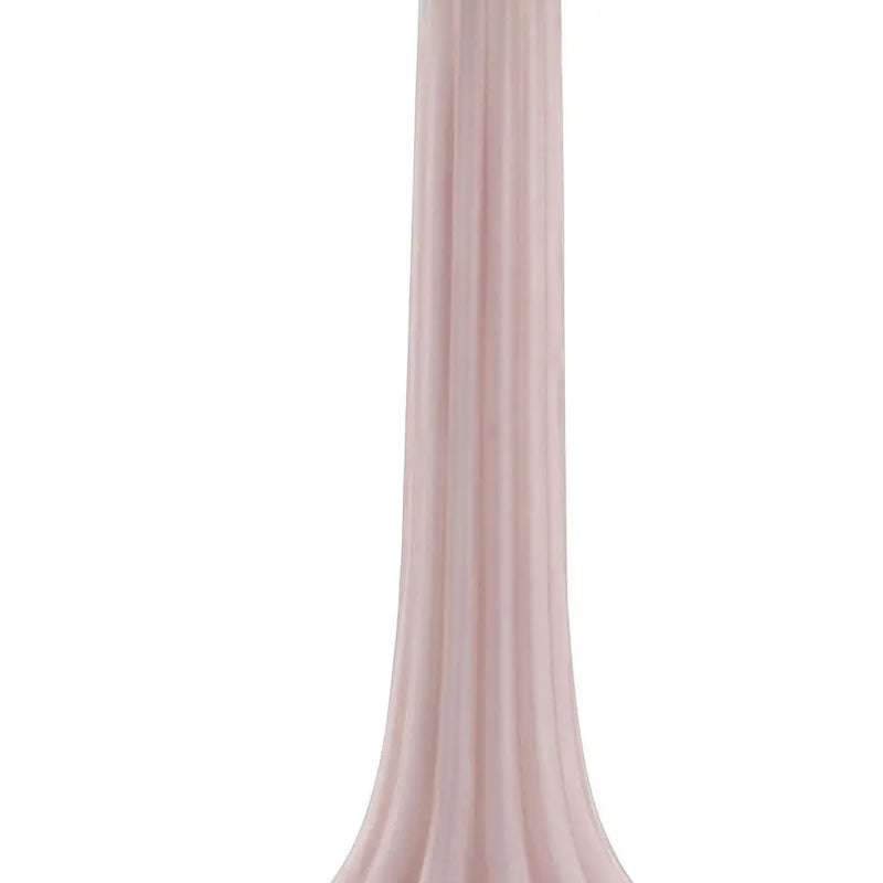 Set of Two 29" Clear Novelty Table Lamps With Drum Shades Homeroots Lighting