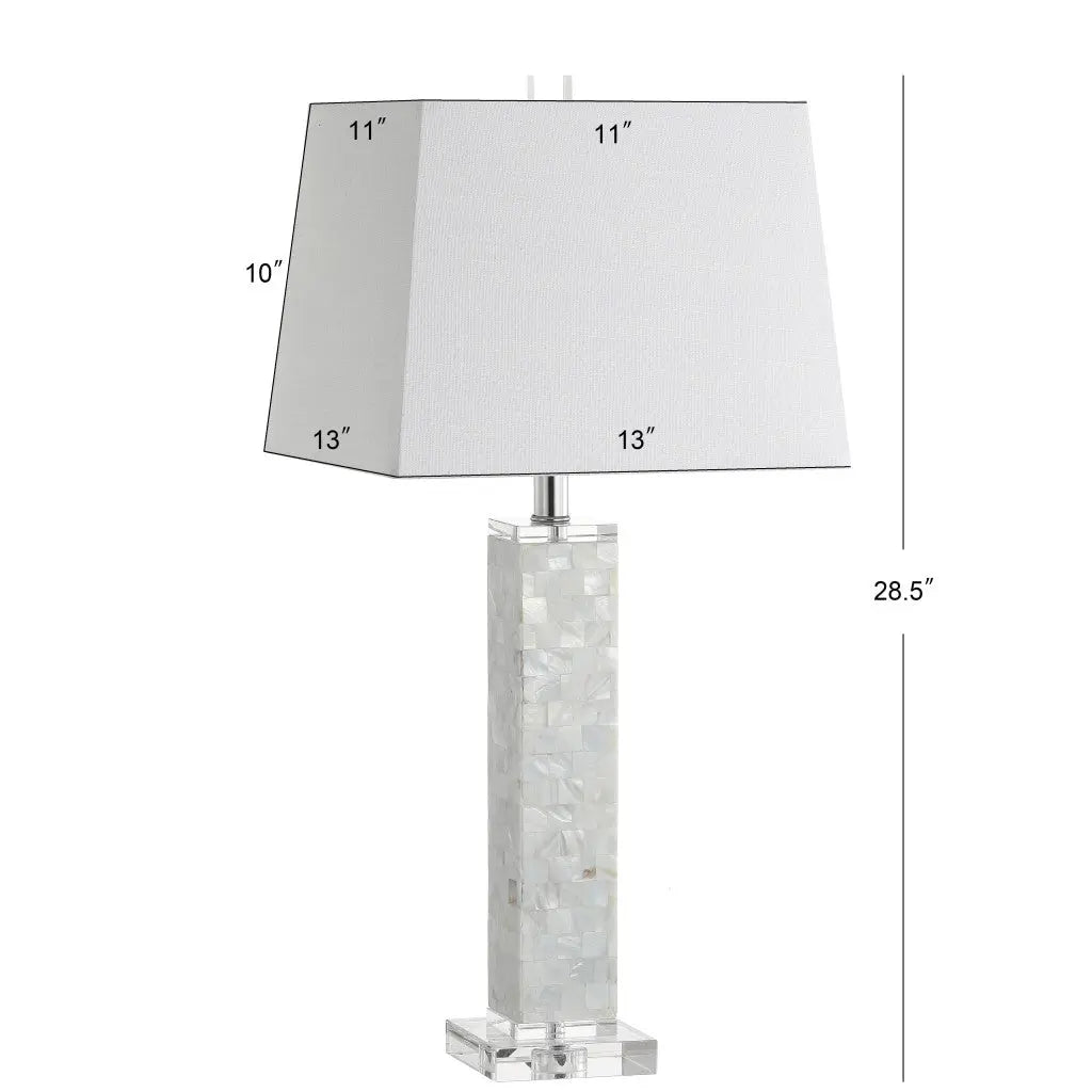 Set of Two 29" Clear Novelty Table Lamps With Shades Homeroots Lighting