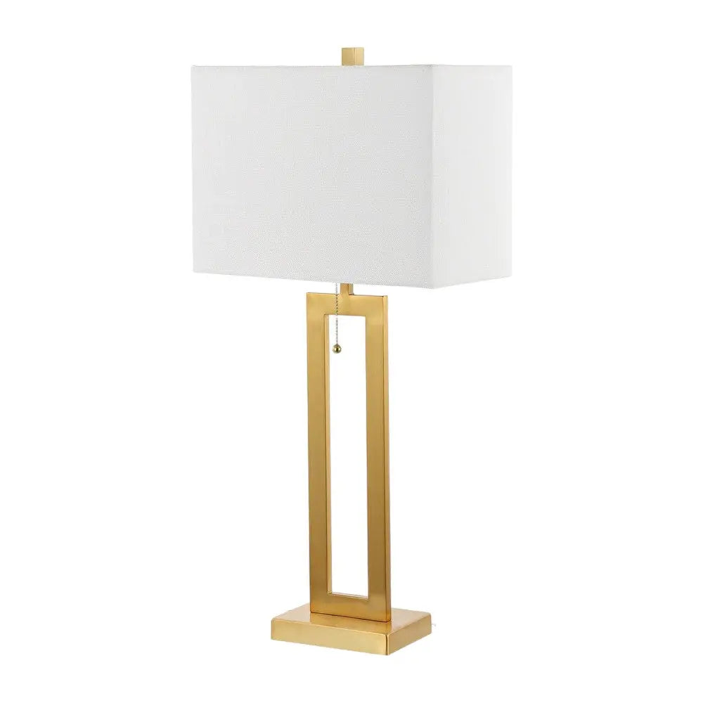 Set of Two 29" Gold Table Lamps With Shades Homeroots Lighting