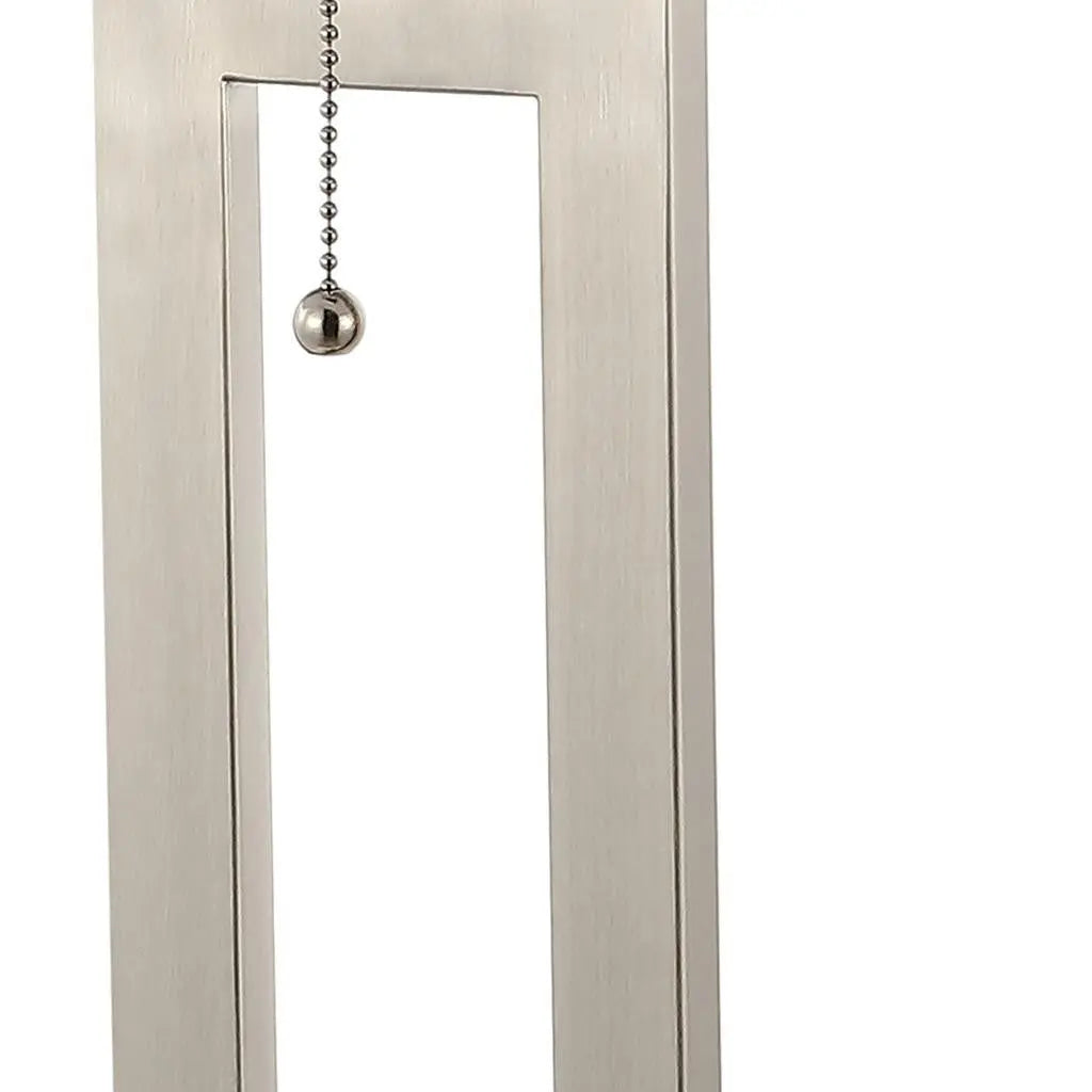 Set of Two 29" Nickel Table Lamps With Shades Homeroots Lighting