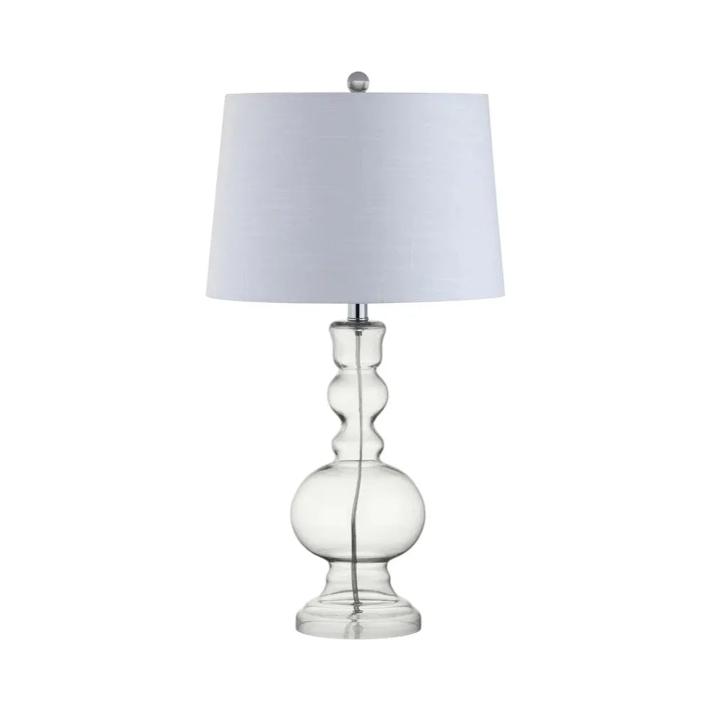 Set of Two 29" Silver Novelty Table Lamps With Drum Shades Homeroots Lighting