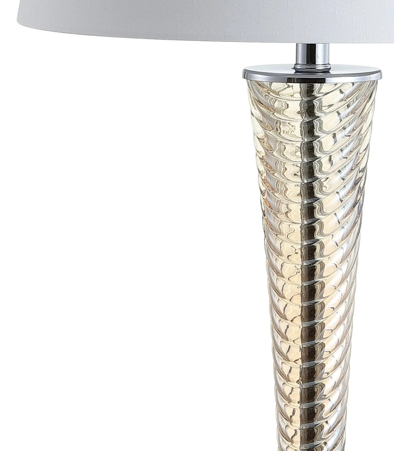 Set of Two 32" Champagne Urn Buffet Lamps With Globe Shades Homeroots Lighting