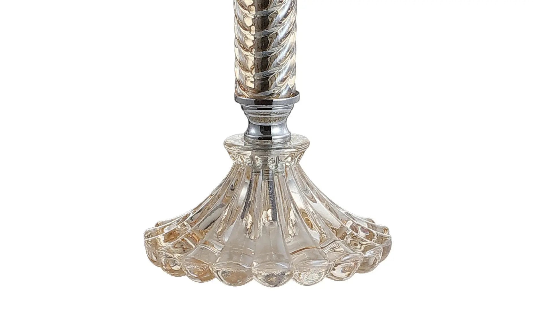 Set of Two 32" Champagne Urn Buffet Lamps With Globe Shades Homeroots Lighting