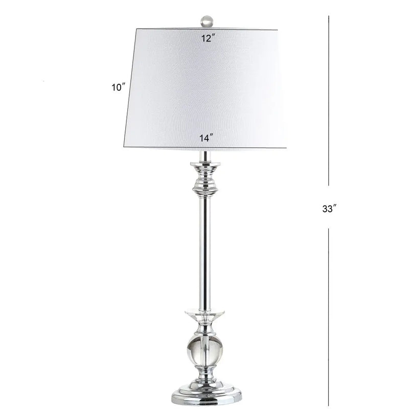 Set of Two 33" Silver Table Lamps With Drum Shades Homeroots Lighting
