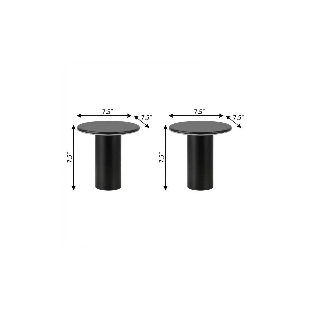 Set of Two 8" Clear USB Table Lamps LED Homeroots Lighting