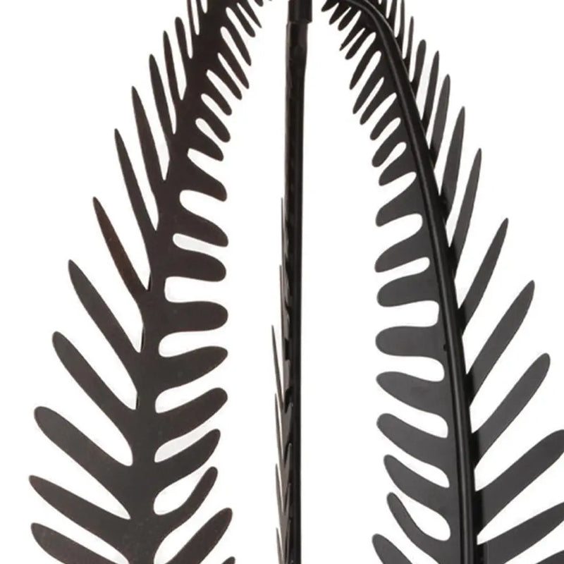 Set of Two Brown Iron Floral Bouquet Garden Art Homeroots Outdoor