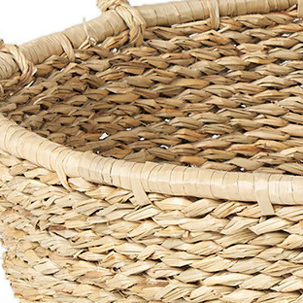 Set of Two Brown Seagrass Basket Homeroots Office