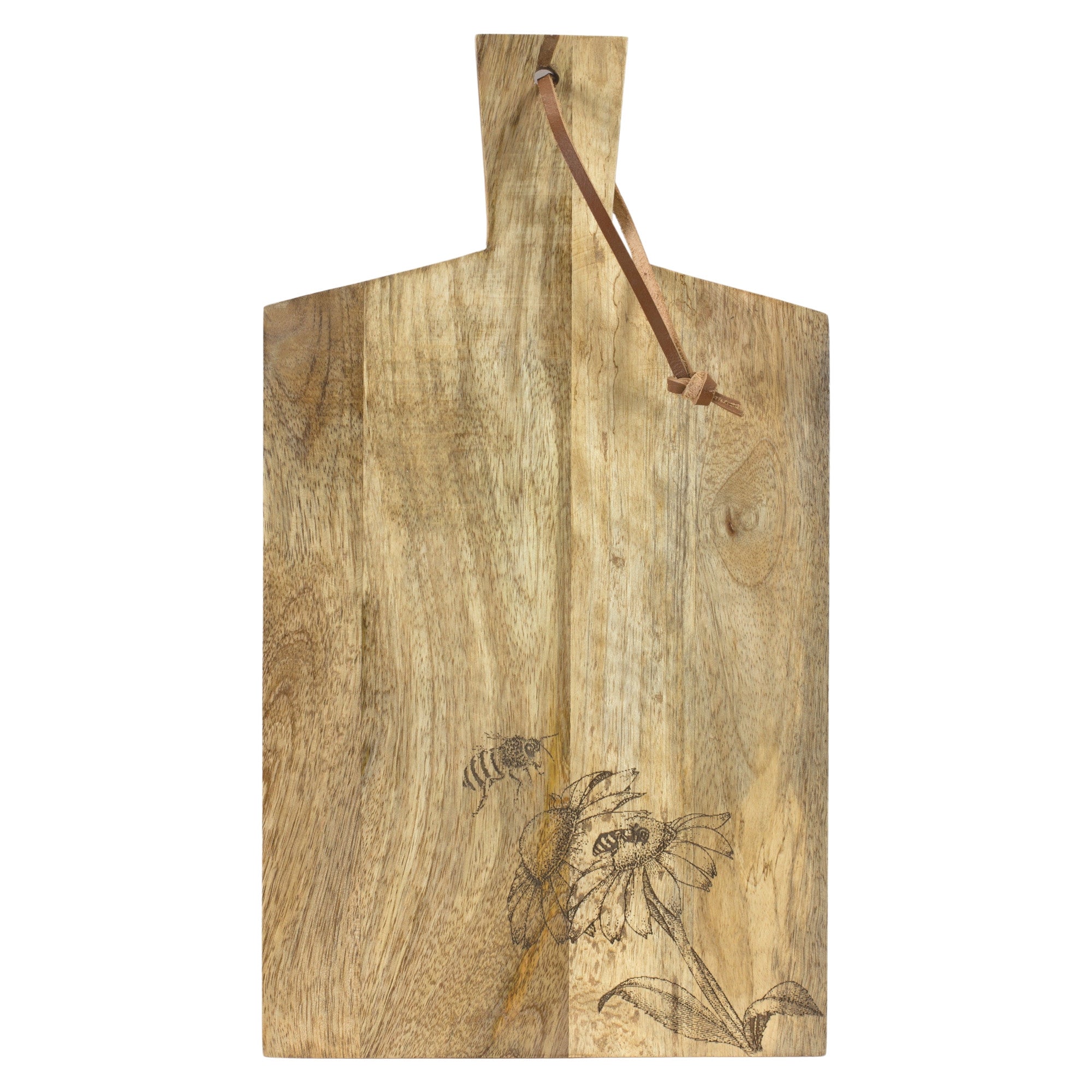 Set of Two Brown Solid and Manufactured Wood Cutting Boards Homeroots Kitchen & Dining