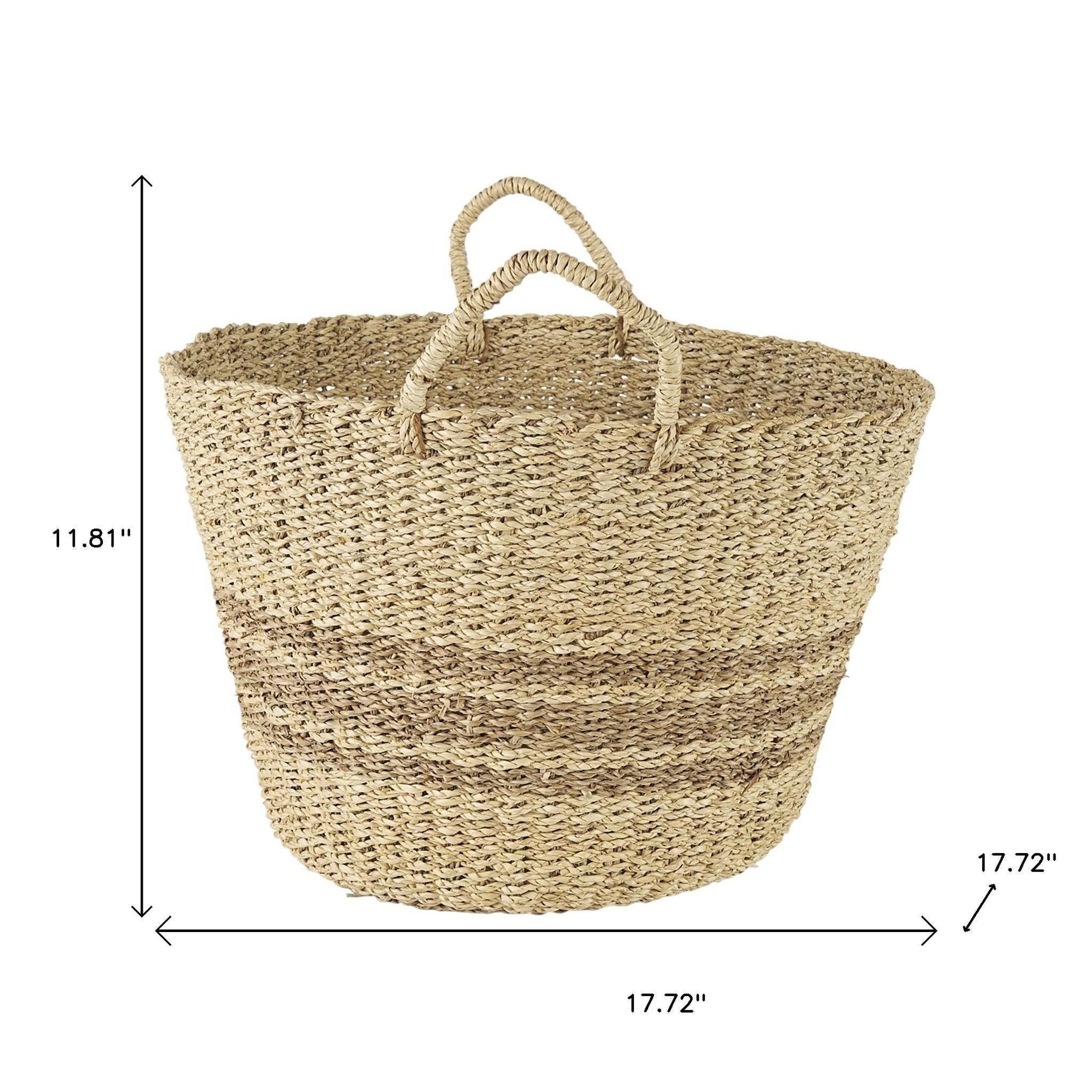 Set of Two Brown Wicker Basket - GreatEagleInc