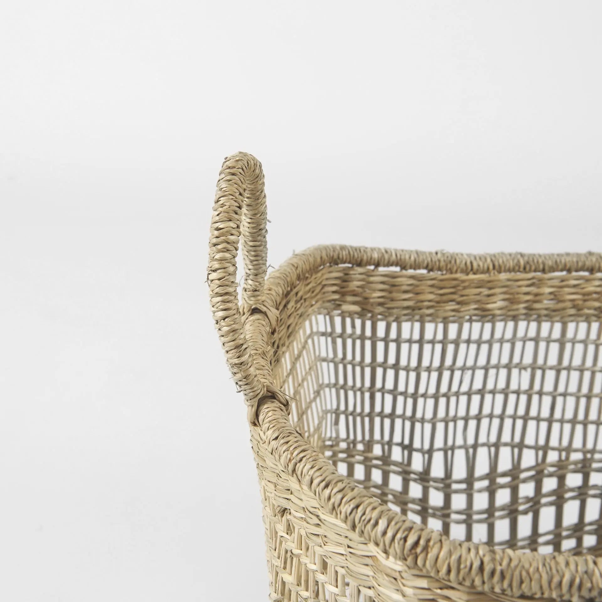 Set of Two Brown Wicker Basket - GreatEagleInc