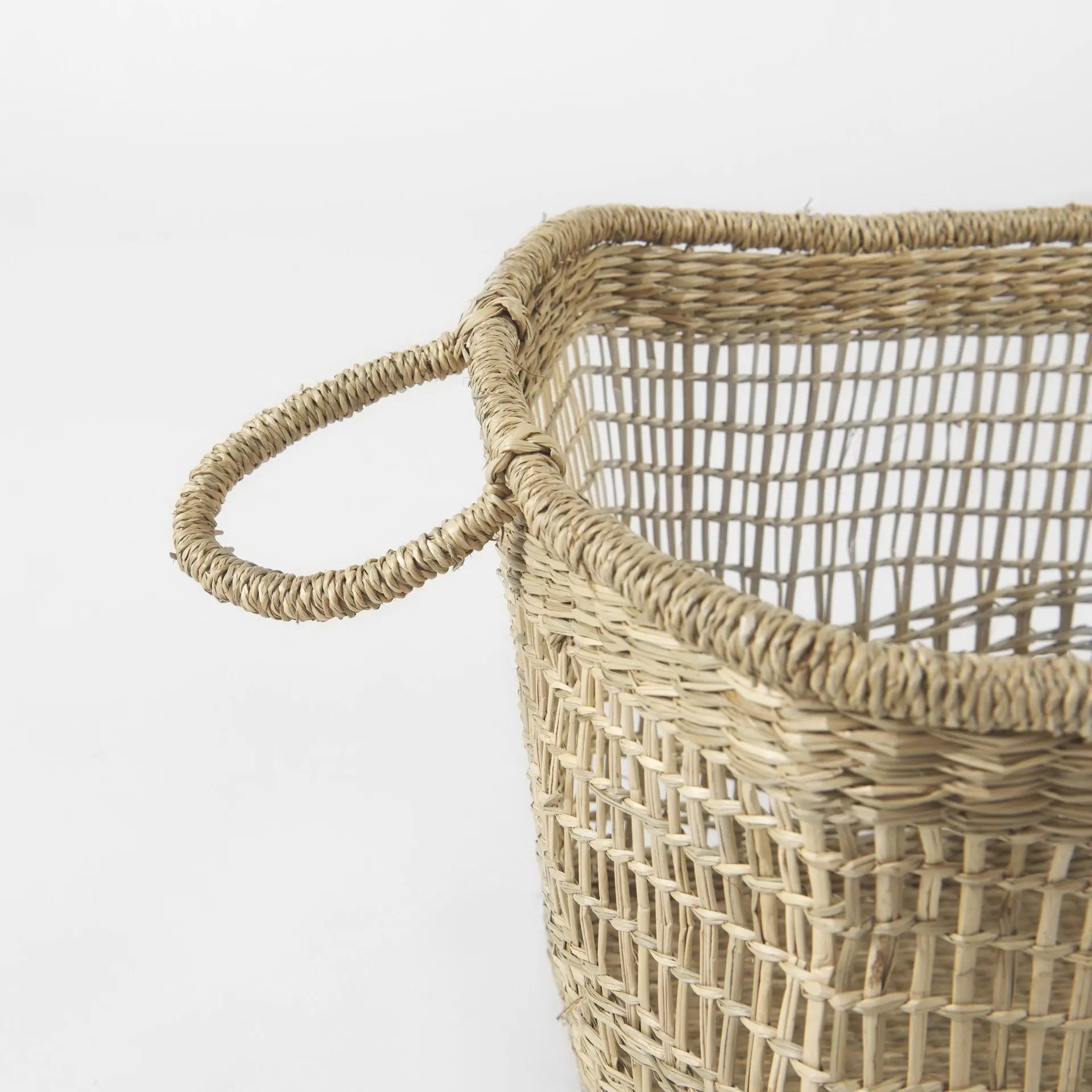 Set of Two Brown Wicker Basket - GreatEagleInc