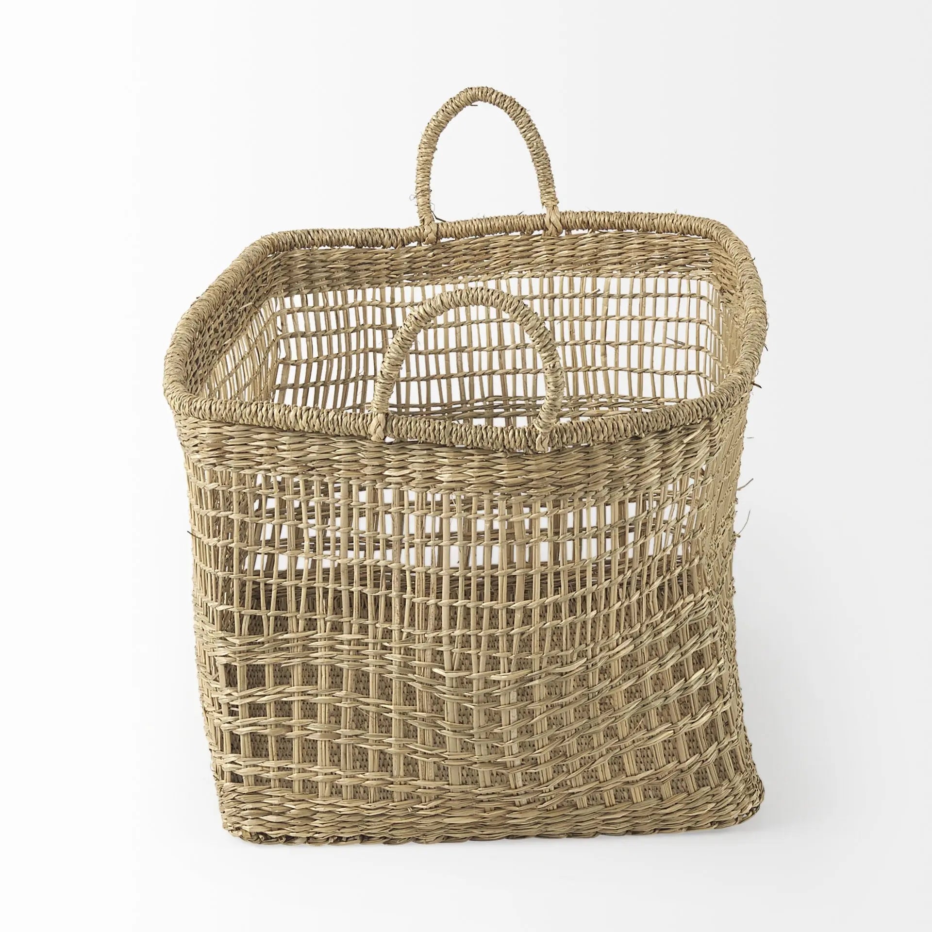 Set of Two Brown Wicker Basket - GreatEagleInc
