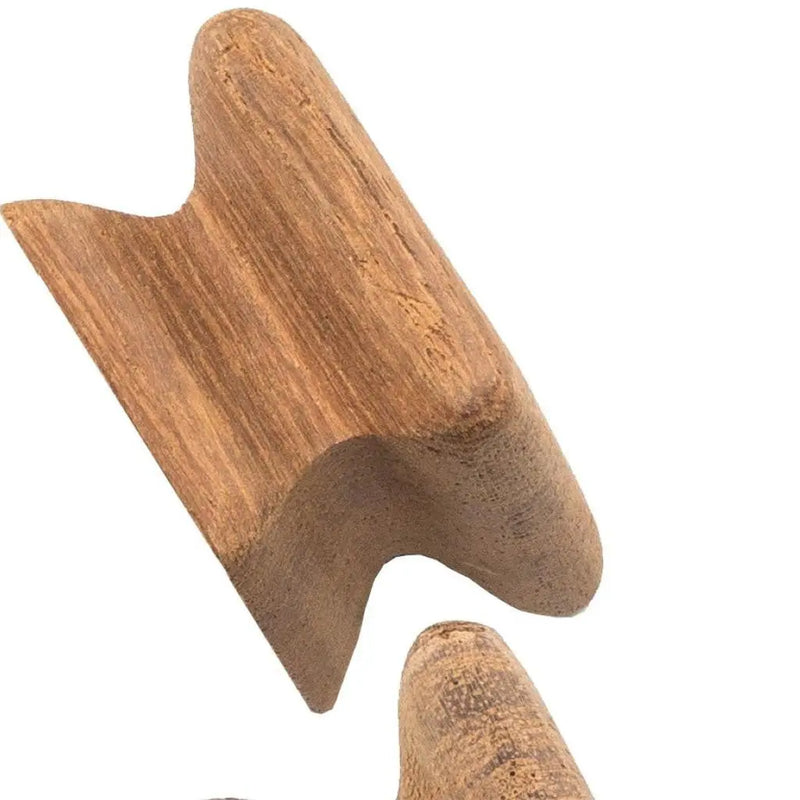 Set of Two Brown Wood Square Drawer Pull Knobs GreatEagleInc
