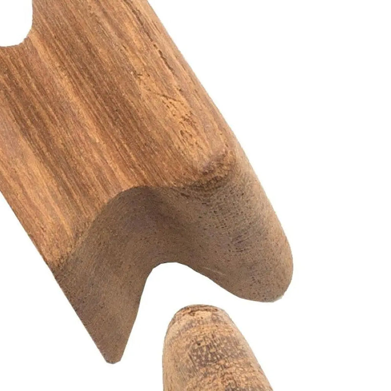 Set of Two Brown Wood Square Drawer Pull Knobs GreatEagleInc