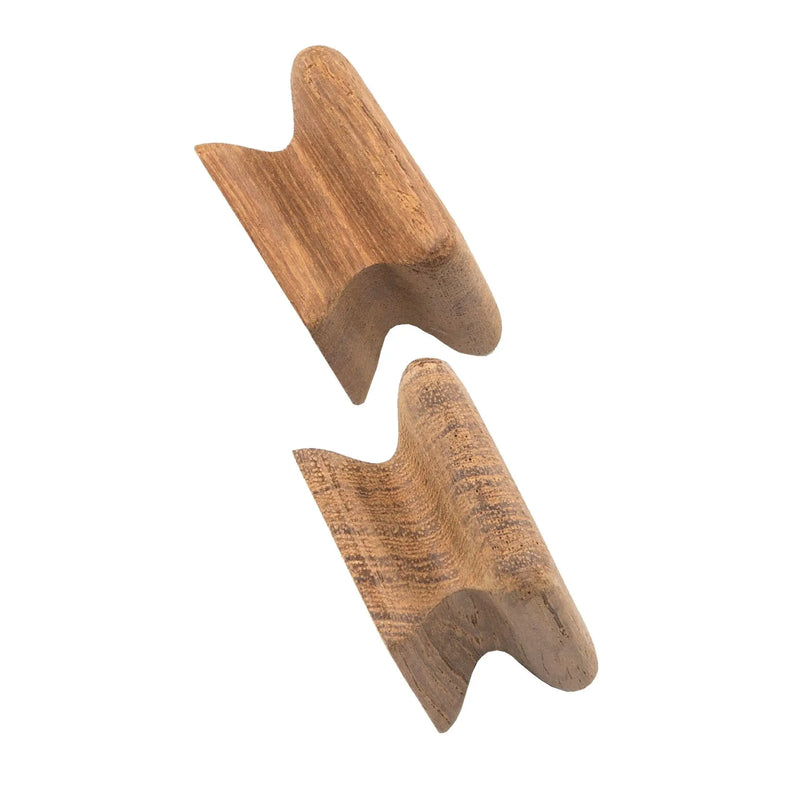 Set of Two Brown Wood Square Drawer Pull Knobs GreatEagleInc