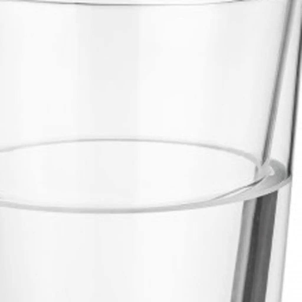 Set of Two Clear Crystal Glass Narrowing Shape Stemless Pint Glass Homeroots Kitchen & Dining