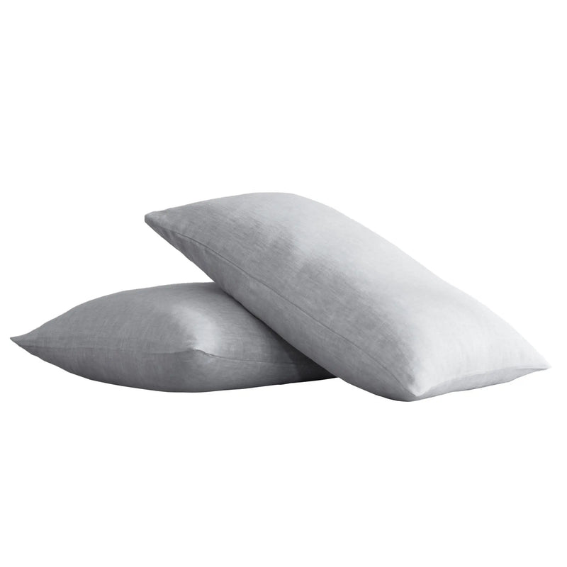 Set of Two Cloud Linen Standard Pillowcases Homeroots Bed & Bath