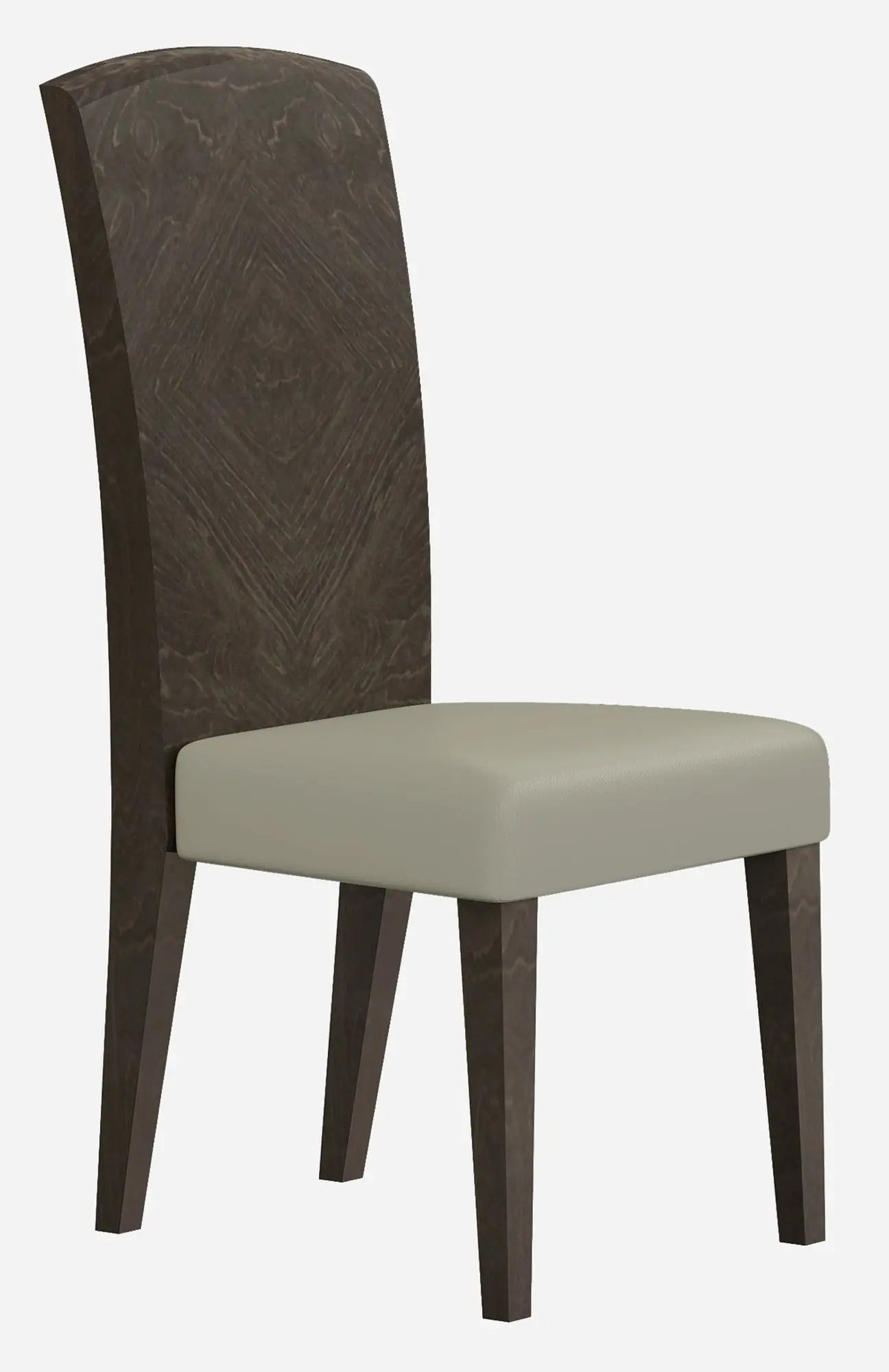 Set of Two Gray And Espresso Upholstered Dining Side Chairs Homeroots Kitchen & Dining