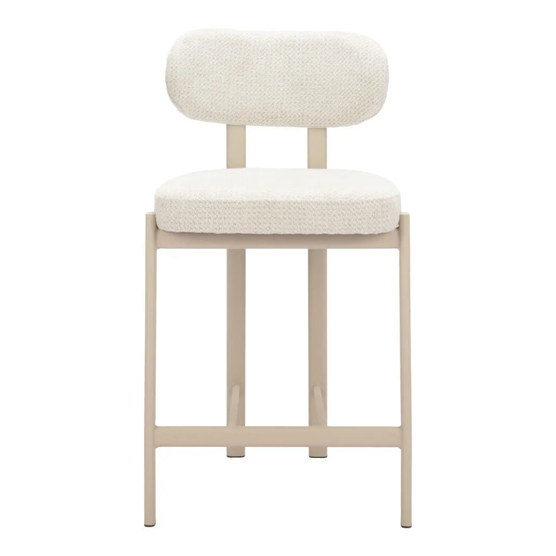 Set of Two Gray Wood and Fabric Low Back Bar Chairs Homeroots Living Room