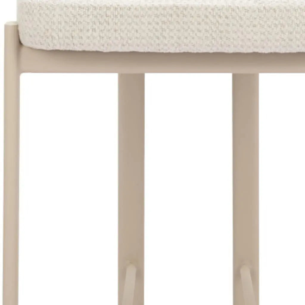 Set of Two Gray Wood and Fabric Low Back Bar Chairs Homeroots Living Room