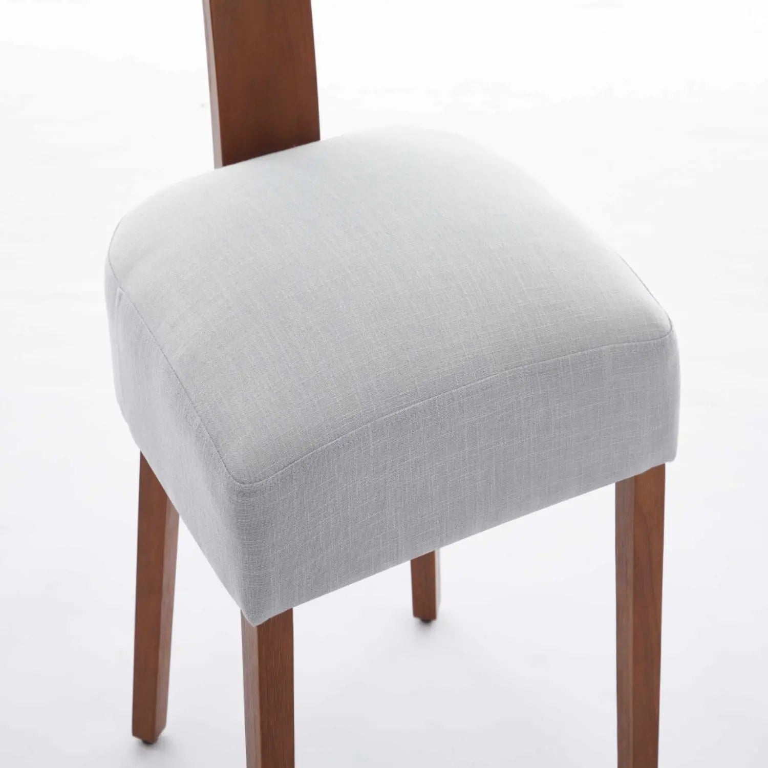 Set of Two Gray and Brown Tufted Dining Side Chairs Homeroots Kitchen & Dining
