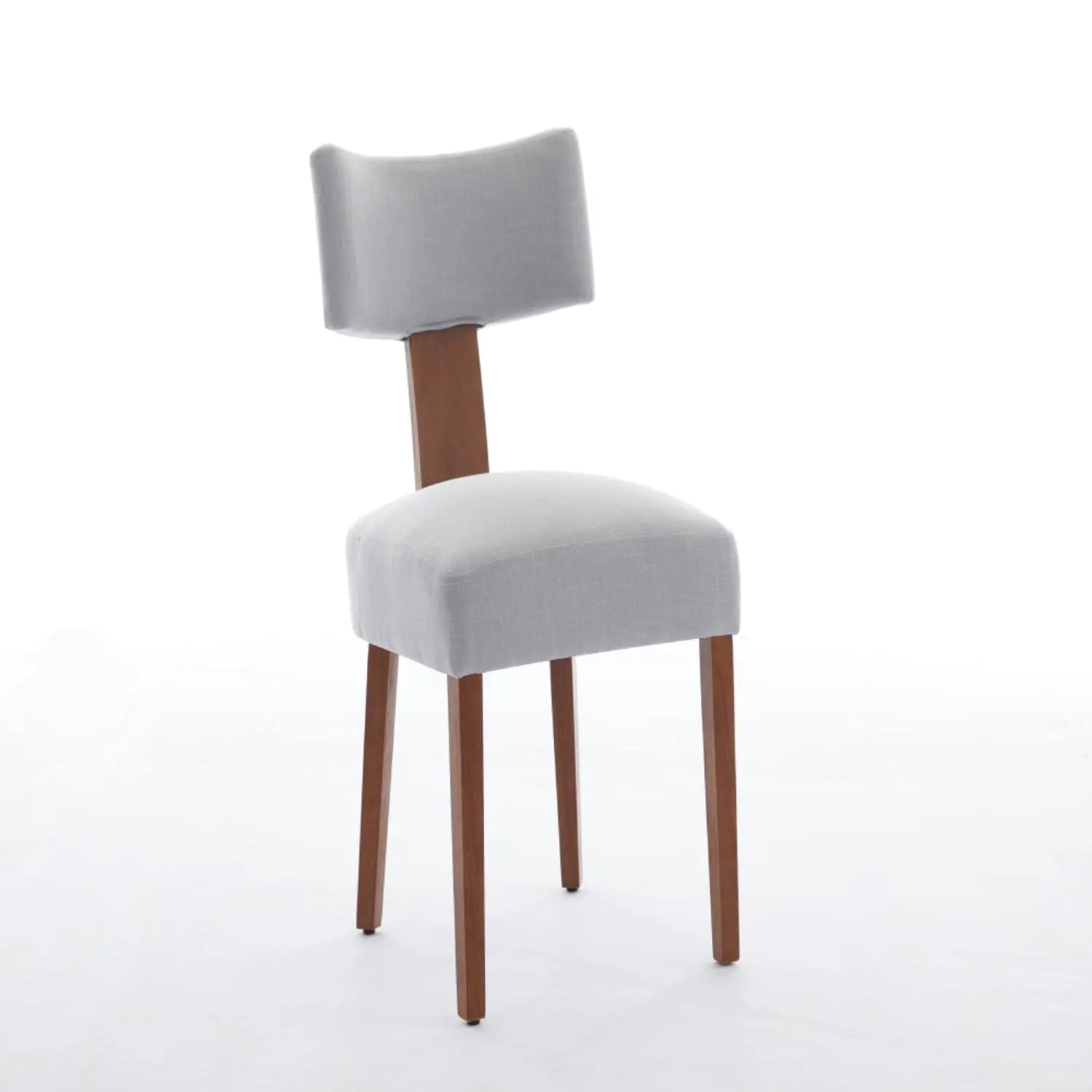 Set of Two Gray and Brown Tufted Dining Side Chairs Homeroots Kitchen & Dining