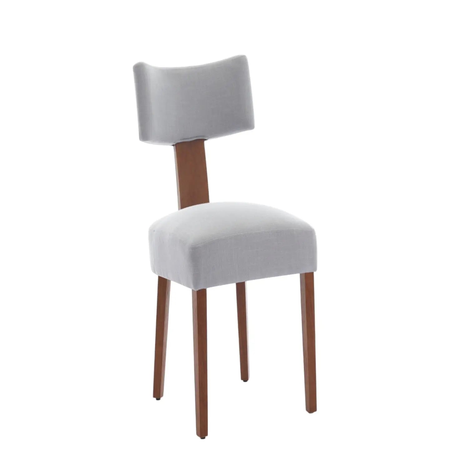 Set of Two Gray and Brown Tufted Dining Side Chairs Homeroots Kitchen & Dining