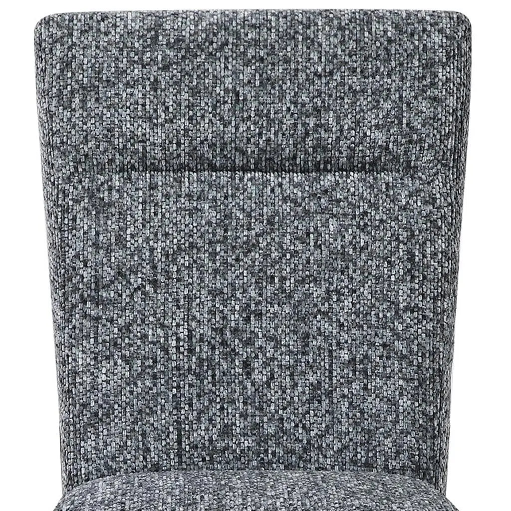 Set of Two Gray and Brown Upholstered Dining Side Chairs Homeroots Kitchen & Dining