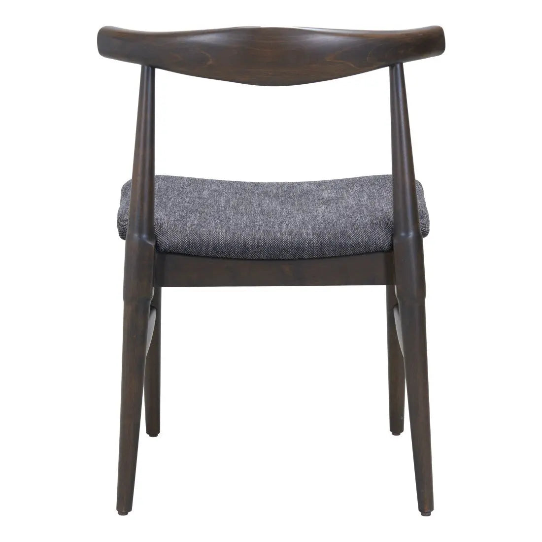 Set of Two Gray and Brown Upholstery Open Back Dining Side Chairs Homeroots Kitchen & Dining