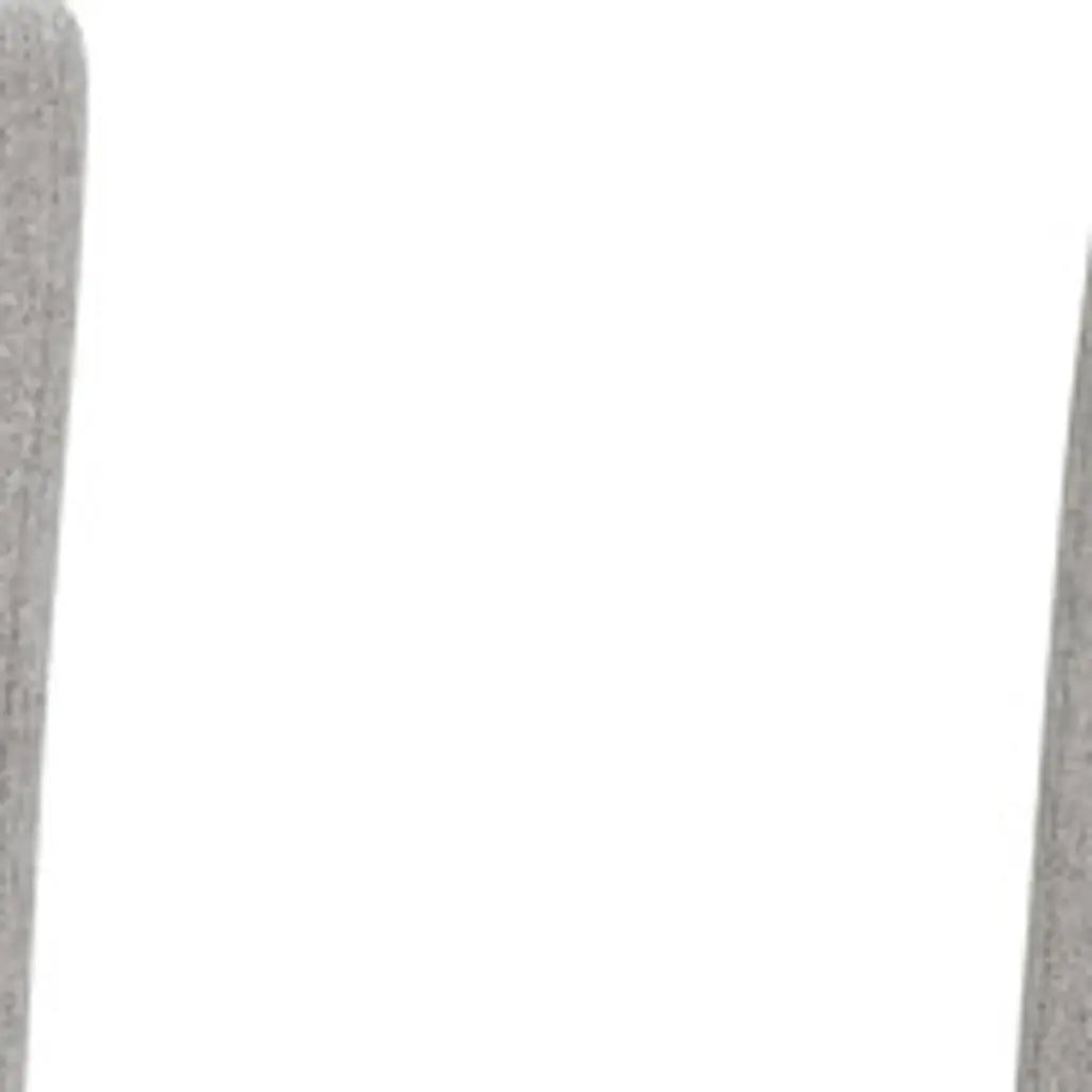 Set of Two Gray and Brown Wood Dining Parsons Chairs Homeroots Kitchen & Dining