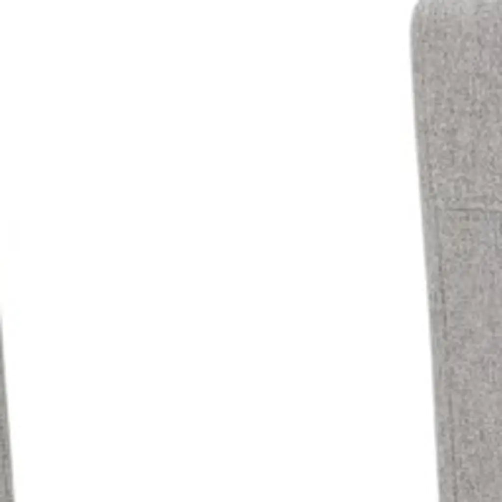 Set of Two Gray and Brown Wood Dining Parsons Chairs Homeroots Kitchen & Dining