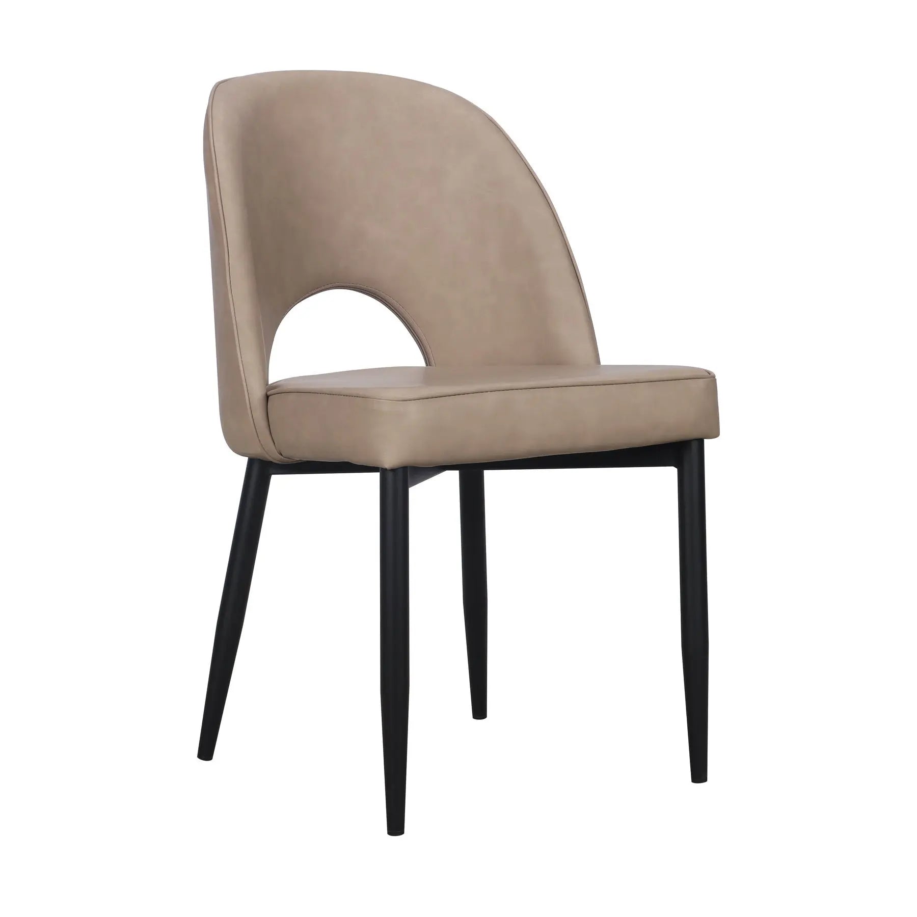 Set of Two Light Gray Slipcovered Faux Leather Dining Side Chairs Homeroots Kitchen & Dining